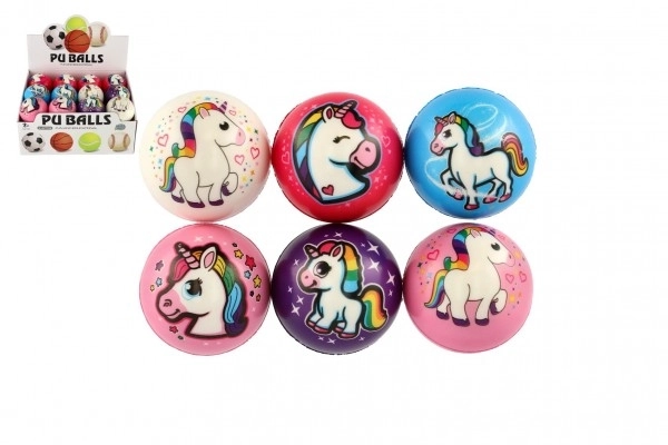 Unicorn bold skum 8cm mix farver i pose 24 stk i æske
