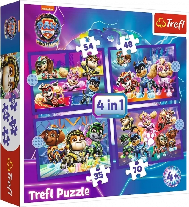 Puslespil Paw Patrol 4-i-1