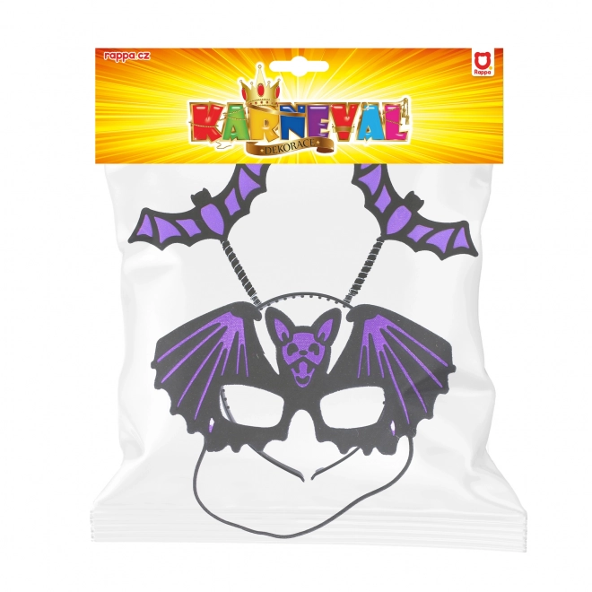 Pandebånd med flagermus maske til Halloween