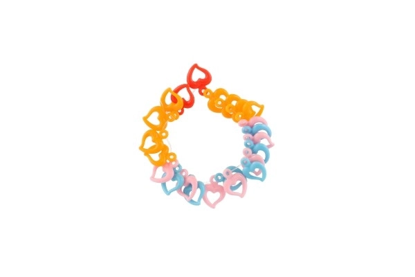 Plastperler – hjerter og bogstaver med snor
