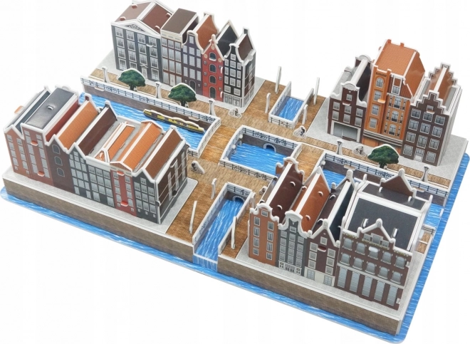 3D puslespil Amsterdams Kanal Distrikt 107 brikker
