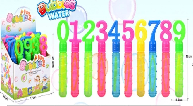 Sæbebobler tal 30 ml 16,5 cm