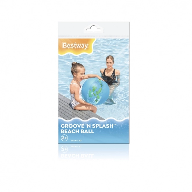 Farverig oppustelig strandbold Bestway Groove 'n Splash 51 cm frugt