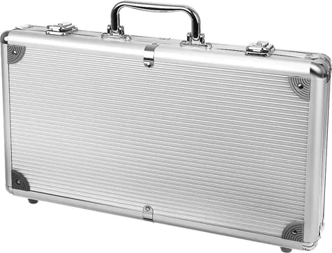 Solid aluminiumskuffert med sikker opbevaring