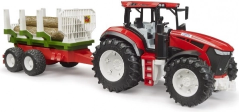 traktor med anhænger til træ og stammer ROADMAX