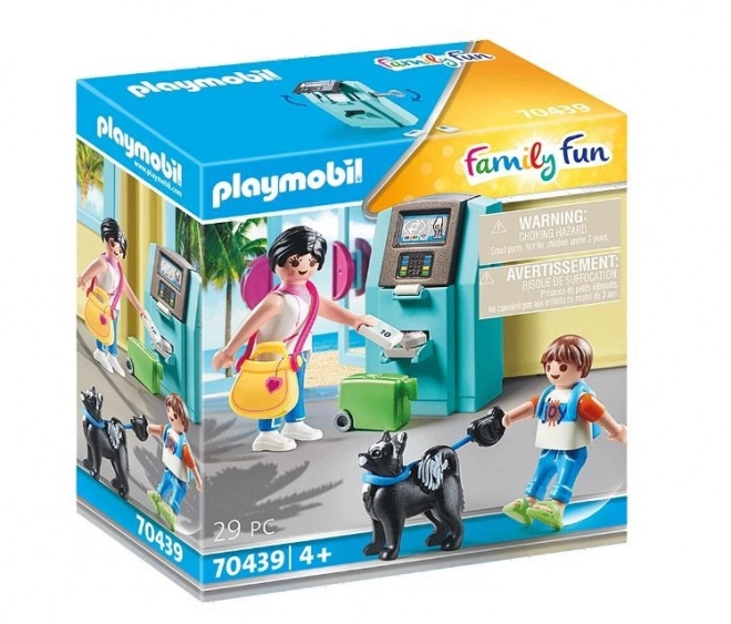 Playmobil turister med pengeautomat