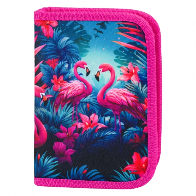 BAAGL Skole penal etuiet med flamingoer