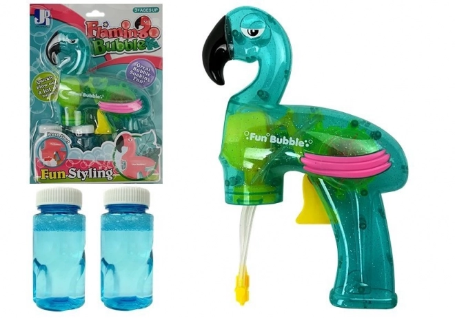 Boblepistol flamingo blå