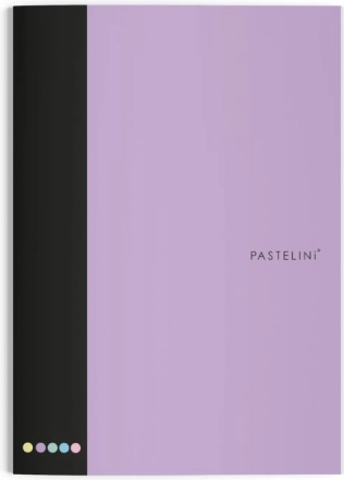 A4 notesbog med linjer PASTELINI lilla