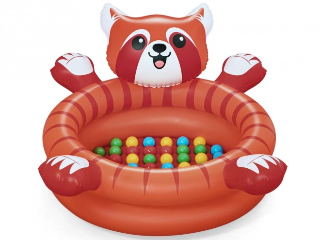Tør pool rød panda med bolde fra Bestway