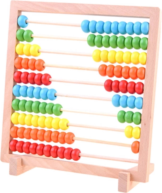 Træ-farvet skoleabacus