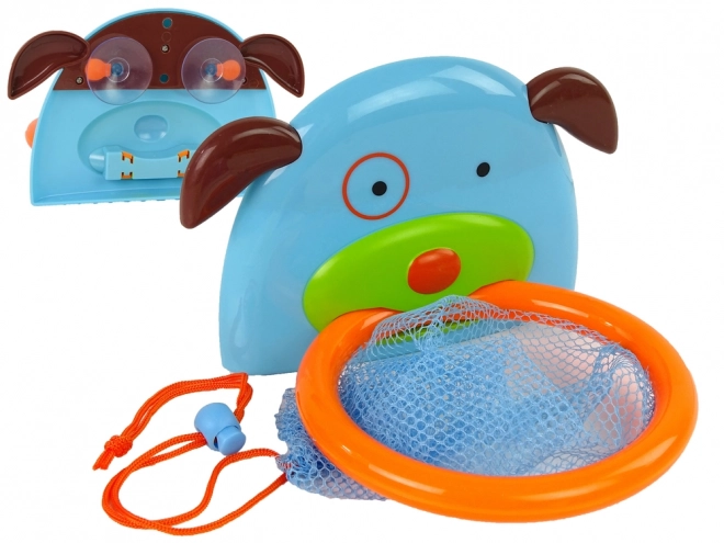 Badelegetøj mini basketball med hund og gummifisk
