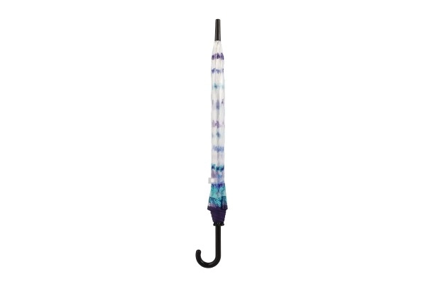 Gennemsigtig paraply med sommerfugle plast/metal 80 cm i pose