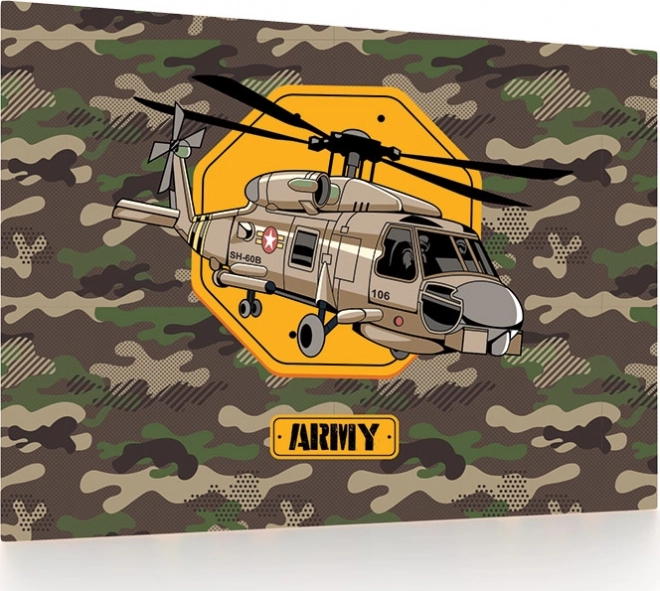 Skrivebordsunderlag med helikoptermotiv 60 × 40 cm