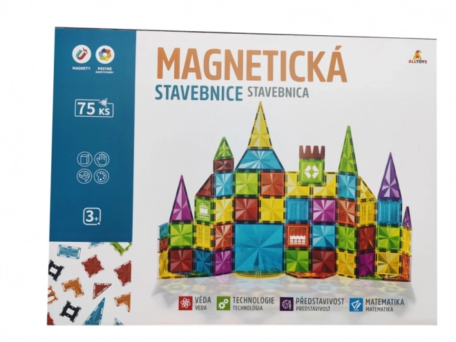 Magnetisk byggesæt til børn - 75 dele