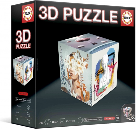 Educa 3D puslespil kube Æstetik 216 brikker