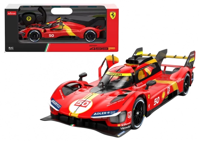 R/C 1:24 Fjernstyret sportsvogn Ferrari 499P Rød