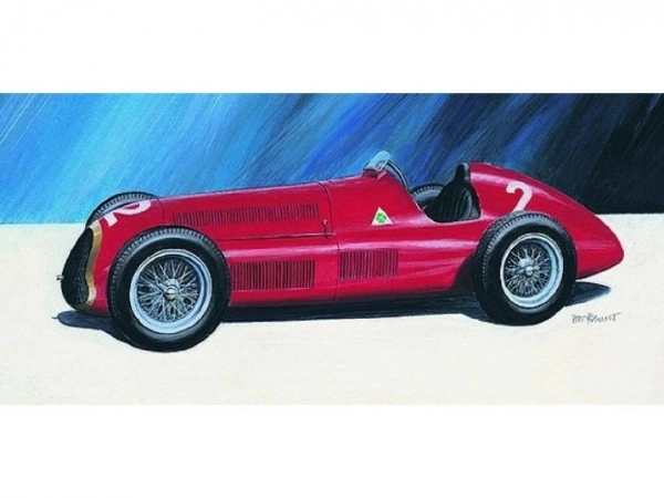 Model Alfa Romeo Alfetta 1950 17,2x6,5cm i æske 25x14,5x4,5cm