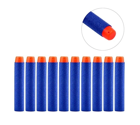 Kompatible NERF-pile 10 stk. 7,2 cm