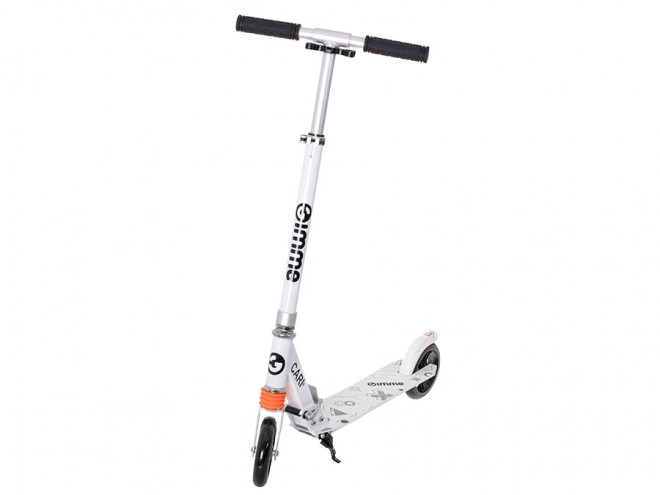 Sammenklappelig byscooter CARI 145 mm hvid-sort