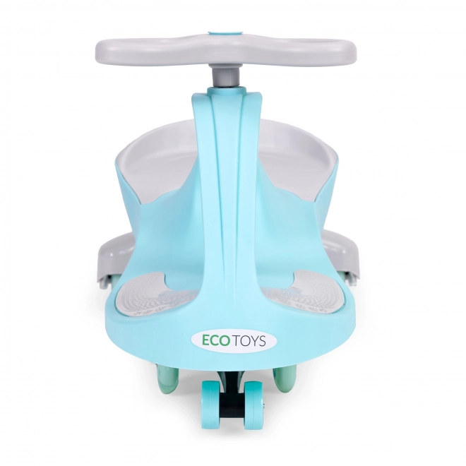 Børnebil med lysende hjul blå Ecotoys
