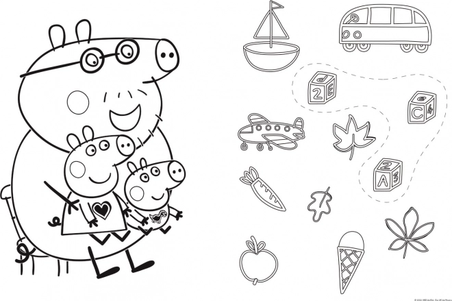 Dobbelt-sidet puslespil Peppa Pig SUPER MAXI 24 brikker