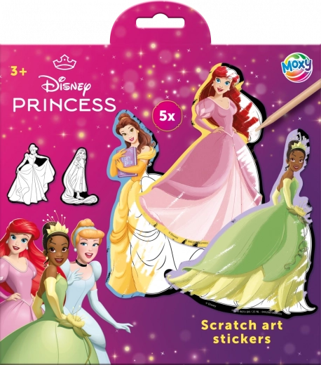 Skrabesamleplader Disney Prinsesser 5 stk