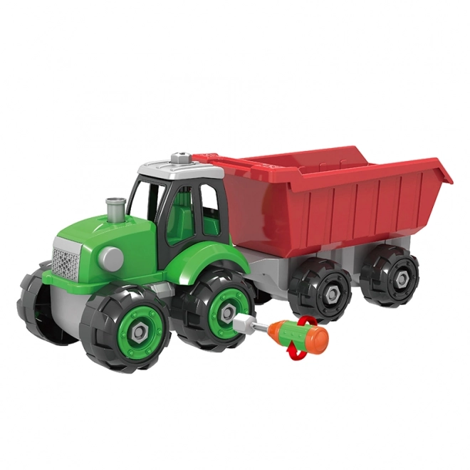 Skruetraktor med trailer