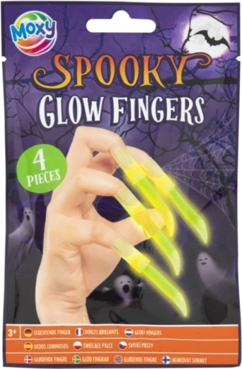 MOXY lysende halloween-negle 4 stk.