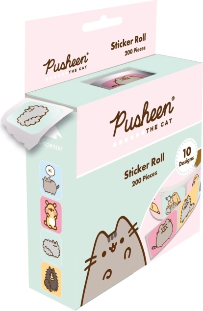 Klistermærkesæt med Pusheen-motiv (200 stk)