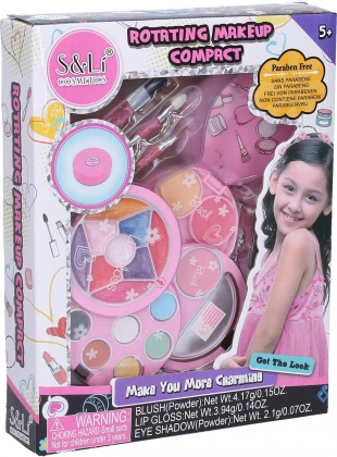 Kosmetiksæt med etagepalette til makeup
