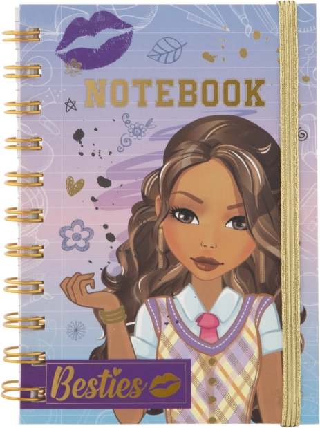 Stilet A6-notes Besties med ringbinding