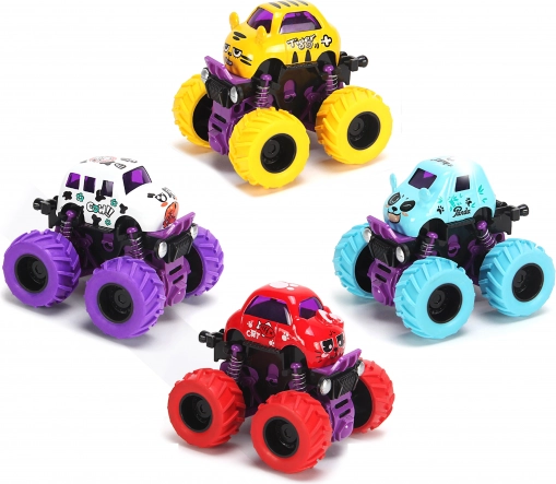 Metalbilen Bigfoot mini 9 cm med friktionsmotor