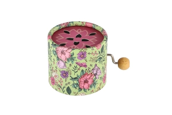 Spilledåse med blomsterdesign