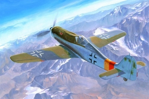 Plastmodel af fly Focke Wulf FW 190D-9