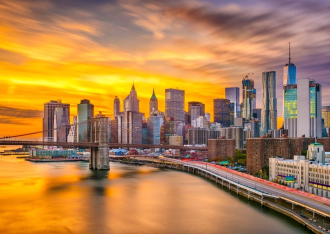 ENJOY puslespil New York i skumringen, USA – 1000 brikker