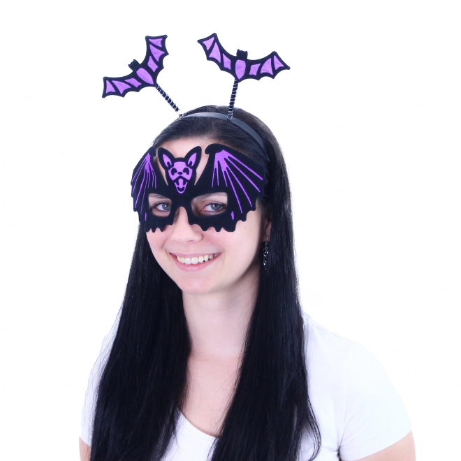 Pandebånd med flagermus maske til Halloween