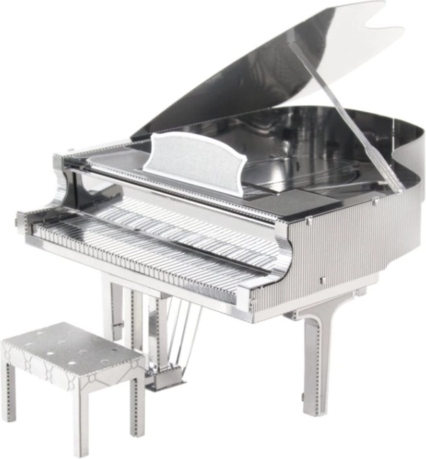 Metal Earth 3D metallmodel klaver – Silver Edition