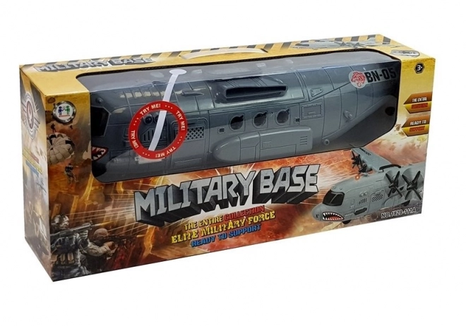 Lys og lyde fra fly på militærbase