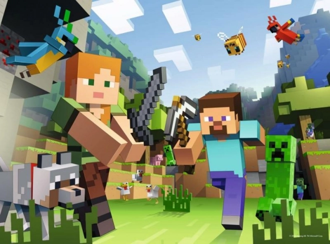 Minecraft puslespil 100 brikker