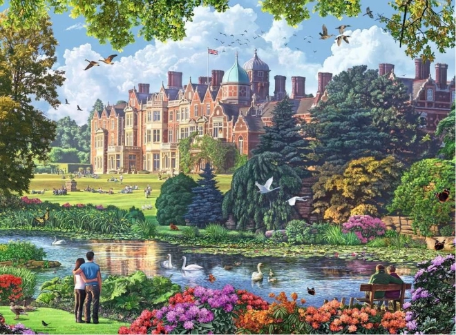 Ravensburger puslespil Kongelige boliger i Storbritannien 4x500 brikker