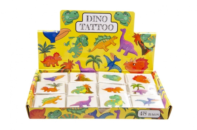 Dinosaur-tatoveringer 12 stykker
