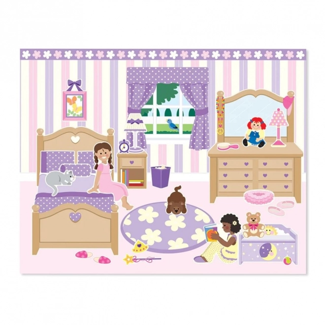 Genanvendelige klistermærkesæt 'Leg Hus' Melissa & Doug