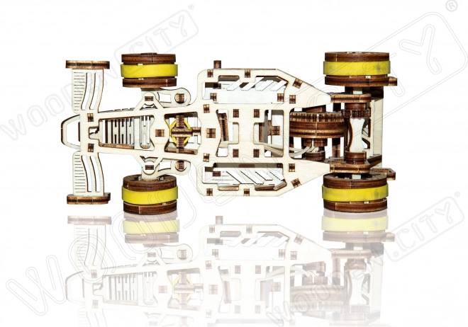 WOODEN CITY 3D puslespil Racerbil Bolid 108 dele