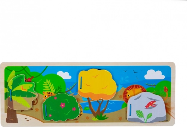 Bigjigs Toys sensorisk junglepuslespil