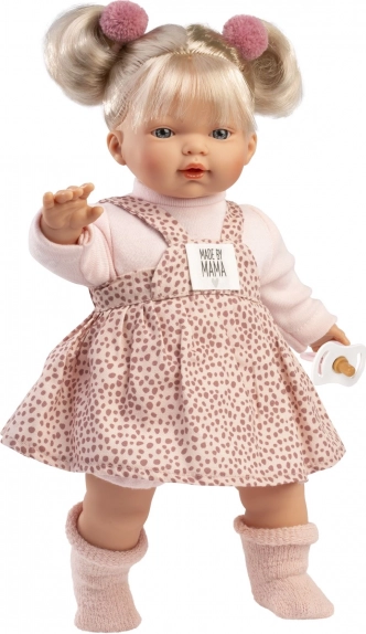Llorens Roberta realistisk dukke med lyde, blødt stofkrop, 33 cm