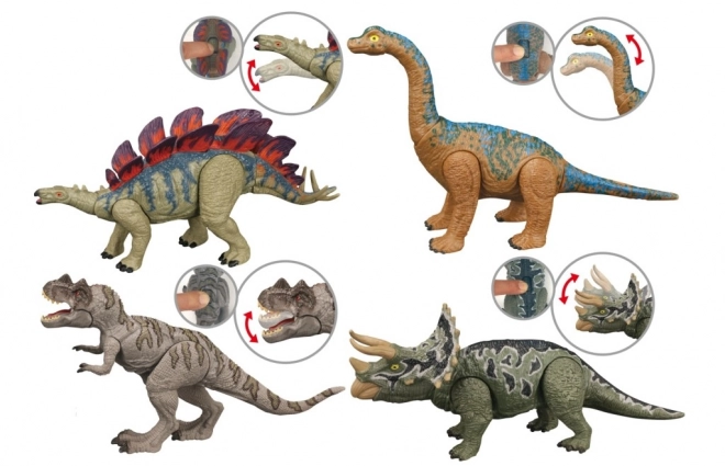 Interaktiv dinosaur med bevægelig hoved