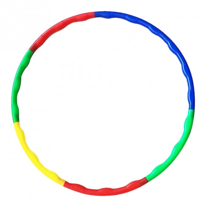 Farverig sammenklappelig Hula Hoop med massagepunkter