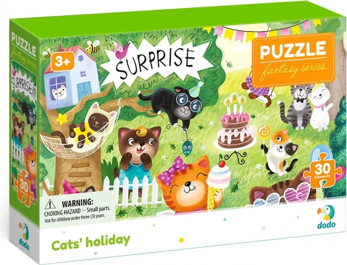 DODO Puzzle Fantasy: Kattedferie 30 brikker