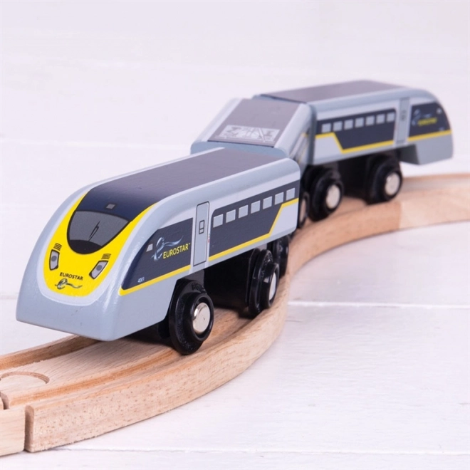 Hurtigtog Eurostar E320 med skinner